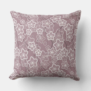 beige floral rustic fashion pattern retro cushion