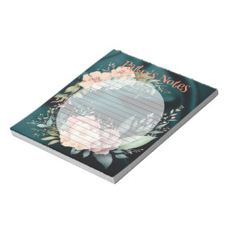 Beige Floral Watercolor Personalised Notepad