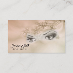 Beige Fractal Business Card