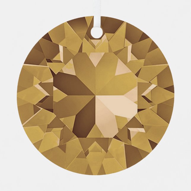 Beige Gems Ornament (Front)