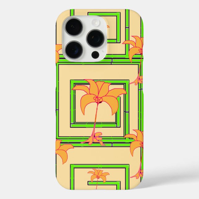 Beige Geo Floral  Case-Mate iPhone Case (Back)