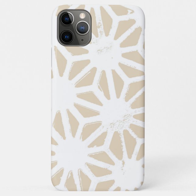 Beige geometric pattern Case-Mate iPhone case (Back)