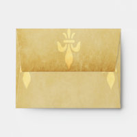 Beige gold de luxe French style fleur de lis