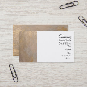 Beige Gold Plaster Business Cards