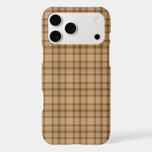 Beige Gray Red Brown Plaid Tartan iPhone Case