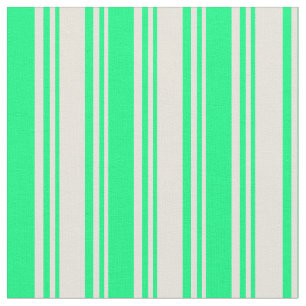 Beige & Green Pattern Fabric