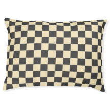 Beige + Grey Check Chequered Chequerboard Pattern