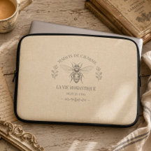 Beige Honey Bee French Country Vintage Rustic
