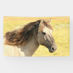 Beige Horse Profile Banner