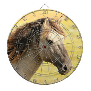 Beige Horse Profile Dartboard