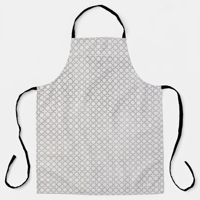 Beige Islamic geometric pattern Apron (Front)