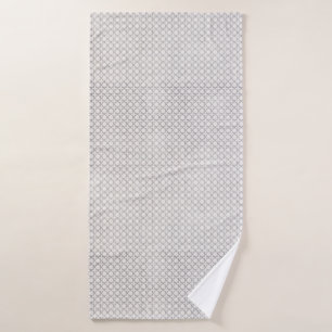 Beige Islamic geometric pattern Bath Towel