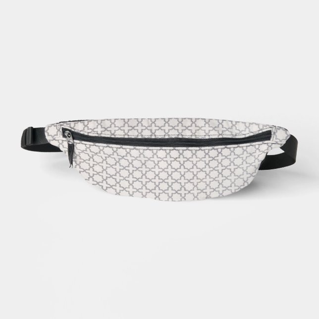 Beige Islamic geometric pattern Bum Bags (Front)