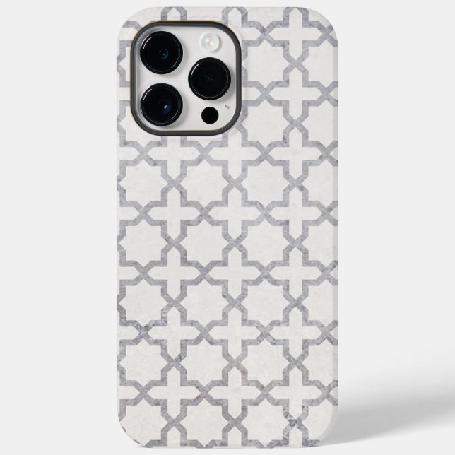 Beige Islamic geometric pattern Case-Mate iPhone Case (Back)