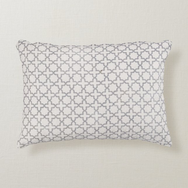 Beige Islamic geometric pattern Decorative Cushion (Front)