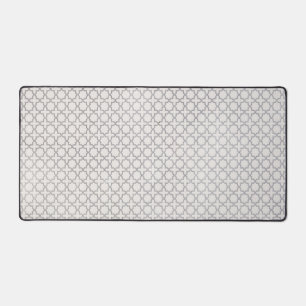 Beige Islamic geometric pattern Desk Mat
