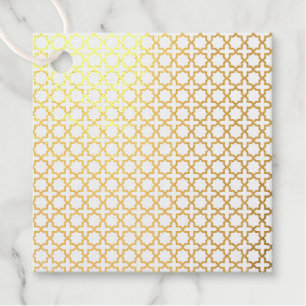 Beige Islamic geometric pattern Favour Tags