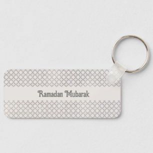Beige Islamic geometric pattern Key Ring
