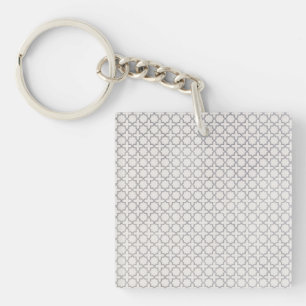 Beige Islamic geometric pattern Key Ring