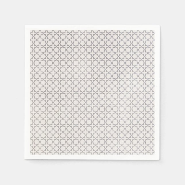 Beige Islamic geometric pattern Napkin (Front)
