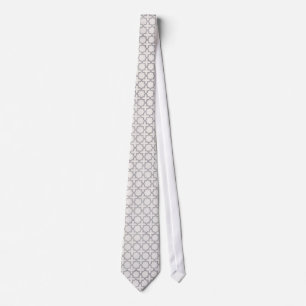 Beige Islamic geometric pattern Tie