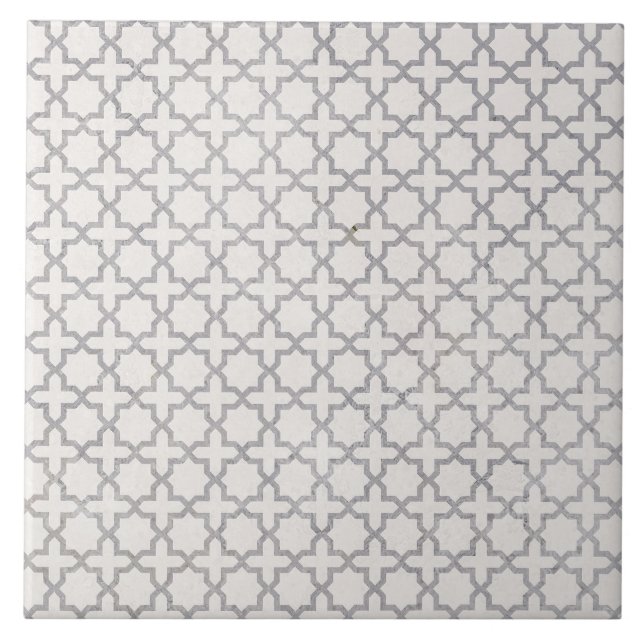 Beige Islamic geometric pattern Tile (Front)