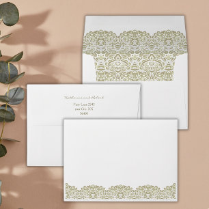 BEIGE LACE ENVELOPE