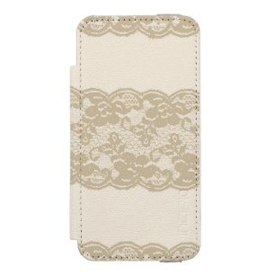 Beige lace incipio watson™ iPhone 5 wallet case