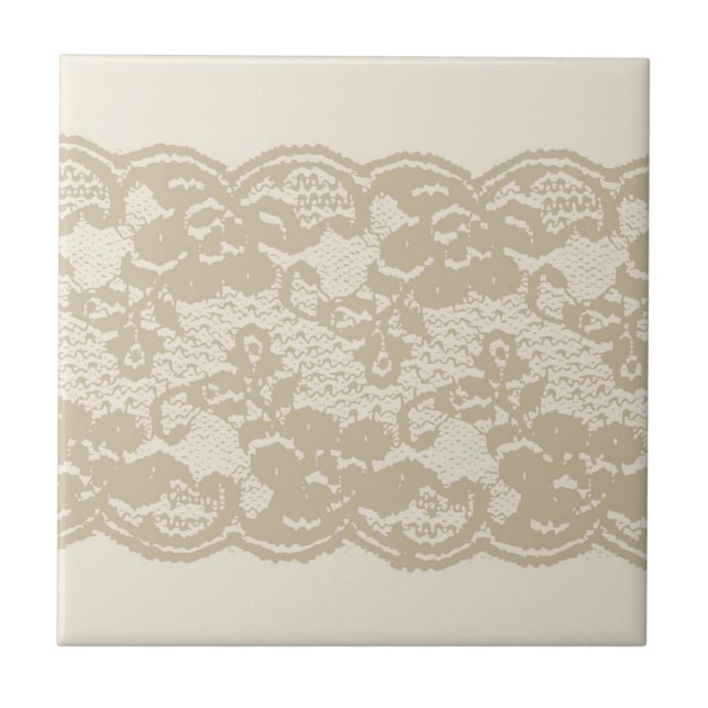 Beige lace tile (Front)
