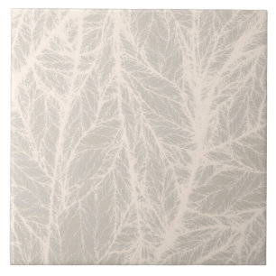 Beige Leaf Texture Ceramic Tile