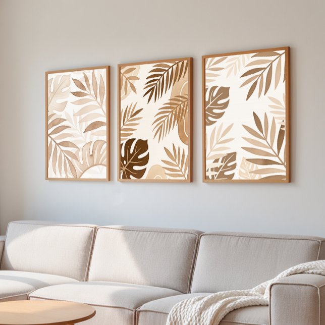 Beige Leaf Zen Minimalist Wall Art (Creator Uploaded)