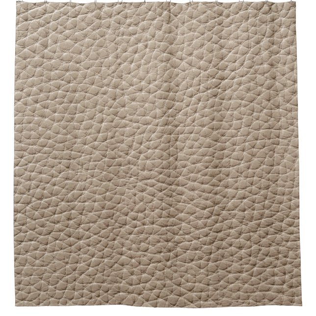 Beige leather texture, seamless background. shower curtain (Front)