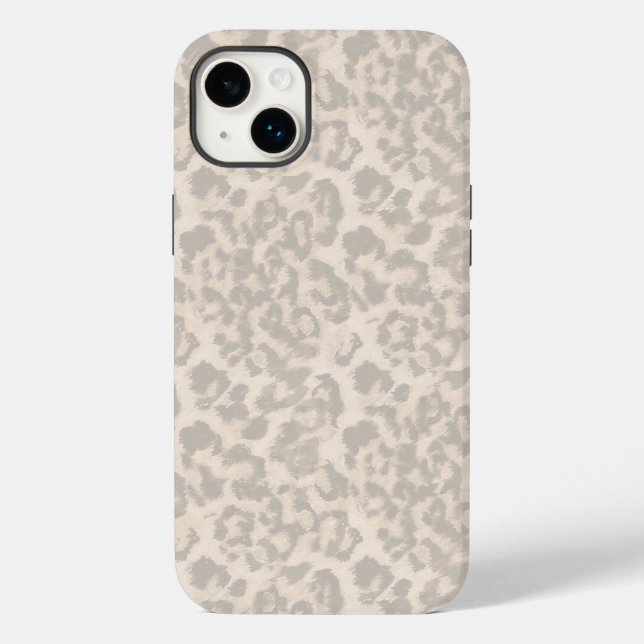 Beige leopard print . Case-Mate iPhone case (Back)