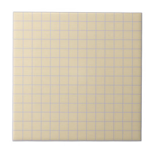 Beige & Lilac Chequered Pattern Retro Minimalist Tile