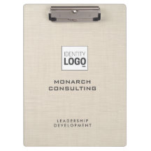 Beige Linen Creme Texture Simple Custom Logo