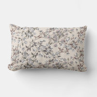 Beige Linen & Grey Elegant Dainty Floral Pattern