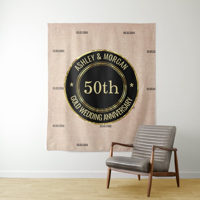 Beige Linen Tapestry (In Situ)