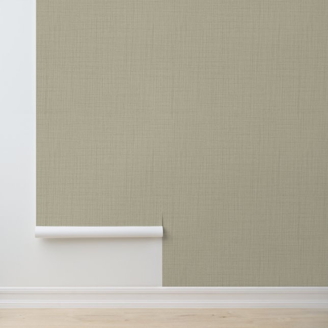 Beige linen texture solid colour wallpaper (Application)