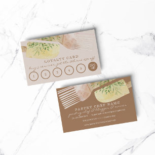 Beige Loyalty Unique Pastry Cooker Bakery Business Card