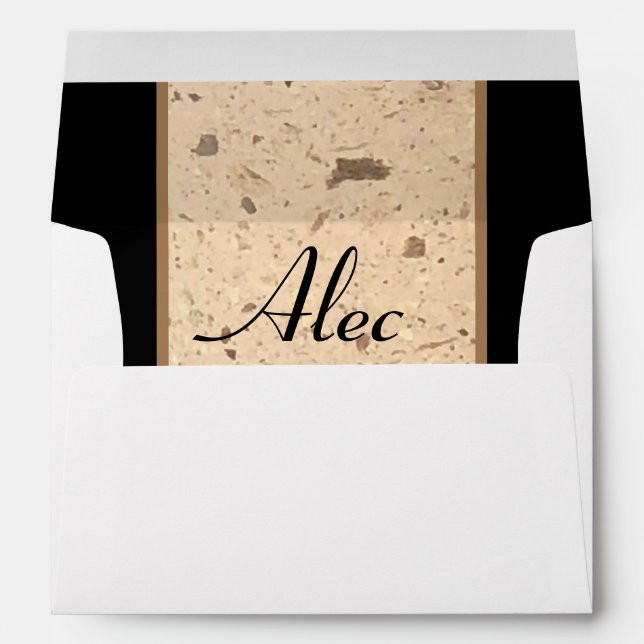 Beige Marble Envelope (Back (Bottom))