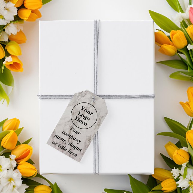 Beige marble gift tags (Creator Uploaded)
