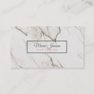 Beige Marble Stone Business Card