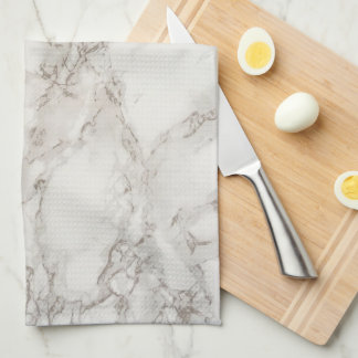 Beige marble tea towel