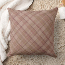 Beige Mauve Plaid Pattern Design