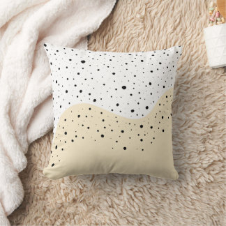 Beige minimal design  with dots cushion