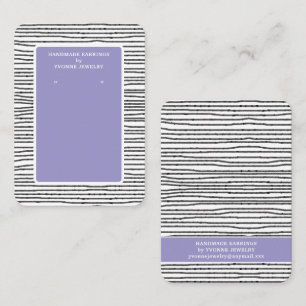 Beige Modern Earring Display Business Card