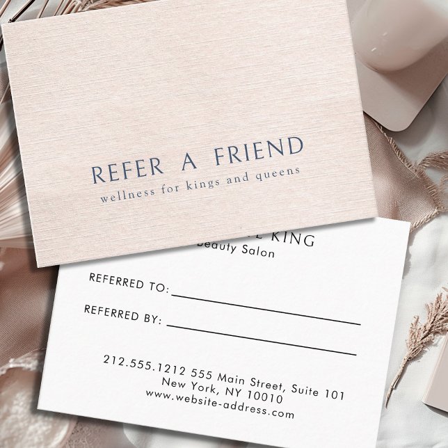 Beige Modern Minimalist Salon Discount Card (Creator Uploaded)