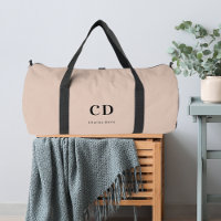 Beige monogram initials name