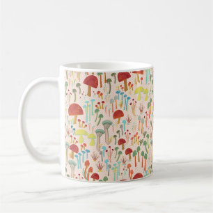 Beige Mushroom forest Coffee Mug