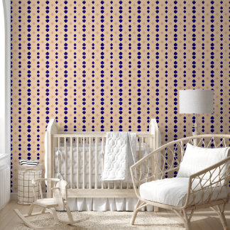Beige & Navy Minimal Geometric – Modern accent Wallpaper